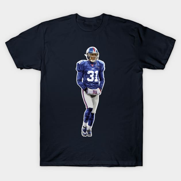 Jason Sehorn • New York Giants T-Shirt by Carl Cordes